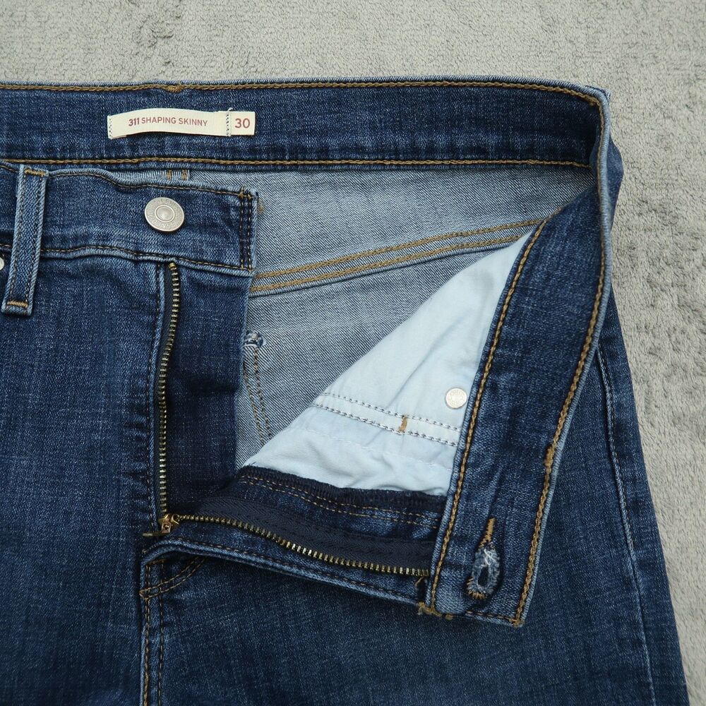 Levi's 311 Jeans Women's Size 30 Blue Mid-Rise Shaping Skinny Denim 28.5" Inseam - Picture 3 of 16